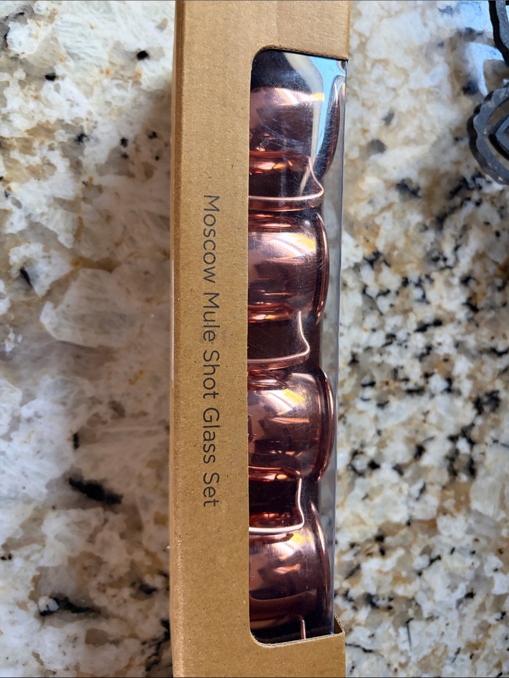 Copper Moscow Mule Shot Glass Set - 4-Pack